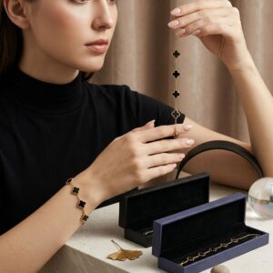 سوار "Black Elegance" – Hazati Clover Noir